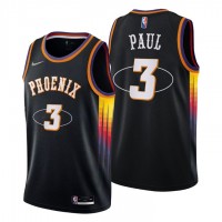 Phoenix Phoenix Suns #3 Chris Paul Men's Nike Black 2021/22 Swingman NBA Jersey - City Edition
