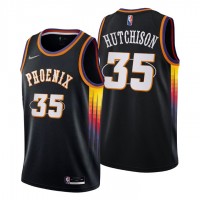 Phoenix Phoenix Suns #35 Chandler Hutchison Men's Nike Black 2021/22 Swingman NBA Jersey - City Edition