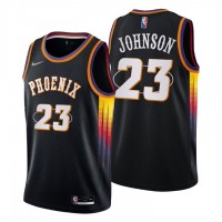 Phoenix Phoenix Suns #23 Cameron Johnson Men's Nike Black 2021/22 Swingman NBA Jersey - City Edition