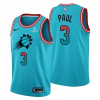 Nike Phoenix Suns #3 Chris Paul Men's 2022-23 City Edition NBA Jersey - Cherry Blossom Blue