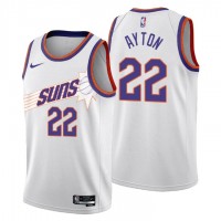 Nike Phoenix Suns #22 Deandre Ayton Men's 2022-23 City Edition NBA Jersey - Cherry Blossom White