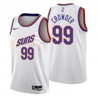 Nike Phoenix Suns #99 Jae Crowder Men's 2022-23 City Edition NBA Jersey - Cherry Blossom White