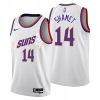Nike Phoenix Suns #14 Landry Shamet Men's 2022-23 City Edition NBA Jersey - Cherry Blossom White
