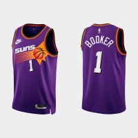 Phoenix Phoenix Suns #1 Devin Booker Purple Men's Nike NBA 2022-23 Classic Edition Jersey