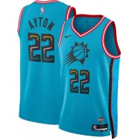 Phoenix Phoenix Suns #22 Deandre Ayton Unisex Nike Turquoise 2022-23 Swingman Jersey - City Edition