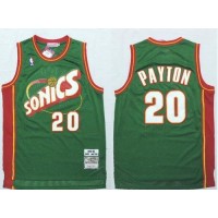 Mitchell And Ness Oklahoma City Thunder #20 Gary Payton Green SuperSonics Stitched NBA Jersey