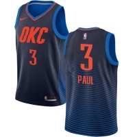 Nike Oklahoma City Thunder #3 Chris Paul Navy Blue NBA Swingman Statement Edition Jersey