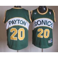 Oklahoma City Thunder #20 Gary Payton Green Seattle SuperSonics Style Stitched NBA Jersey
