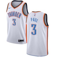 Nike Oklahoma City Thunder #3 Chris Paul White NBA Swingman Association Edition Jersey
