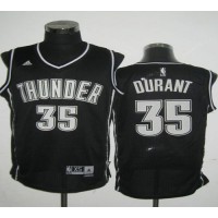 Oklahoma City Thunder #35 Kevin Durant Black Shadow Stitched NBA Jersey