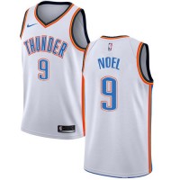 Nike Oklahoma City Thunder #9 Nerlens Noel White NBA Swingman Association Edition Jersey