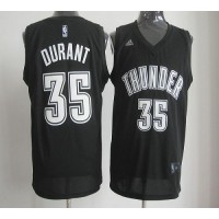 Oklahoma City Thunder #35 Kevin Durant Black/White Stitched NBA Jersey