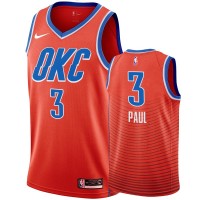 Nike Oklahoma City Thunder #3 Chris Paul Orange Men's Statement Edition NBA Jersey