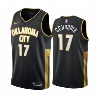 Nike Oklahoma City Thunder #17 Dennis Schroder Black 2019-20 City Edition Swingman NBA Jersey
