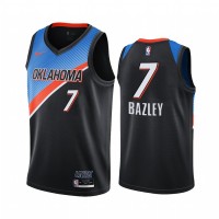Nike Oklahoma City Thunder #7 Darius Bazley Black NBA Swingman 2020-21 City Edition Jersey