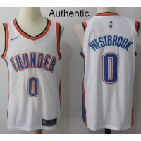 Nike Oklahoma City Thunder #0 Russell Westbrook White NBA Authentic Association Edition Jersey
