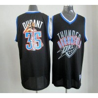 Oklahoma City Thunder #35 Kevin Durant Black Majestic Athletic Notorious Fashion Stitched NBA Jersey