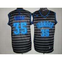Oklahoma City Thunder #35 Kevin Durant Black/Grey Groove Stitched NBA Jersey