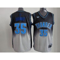 Oklahoma City Thunder #35 Kevin Durant Black/Grey Fadeaway Fashion Stitched NBA Jersey