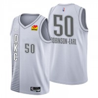 Oklahoma City Oklahoma City Thunder #50 Jeremiah Robinson-Earl Men's Nike Gray 2021/22 Swingman NBA Jersey - City Edition