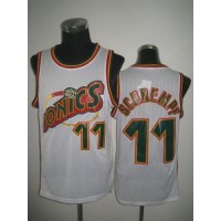 Oklahoma City Thunder #11 Detlef Schrempf White SuperSonics Throwback Stitched NBA Jersey