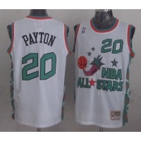 Mitchell And Ness Oklahoma City Thunder #20 Gary Payton White 1996 All-Star Stitched NBA Jersey