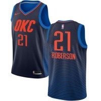 Nike Oklahoma City Thunder #21 Andre Roberson Navy Blue NBA Swingman Statement Edition Jersey