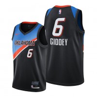 Oklahoma City Oklahoma City Thunder #6 Josh Giddey Black Jersey