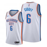 Oklahoma City Oklahoma City Thunder #6 Josh Giddey White Jersey