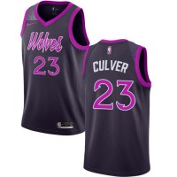 Nike Minnesota Timberwolves #23 Jarrett Culver Purple NBA Swingman City Edition 2018/19 Jersey