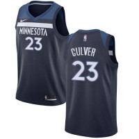 Nike Minnesota Timberwolves #23 Jarrett Culver Navy Blue NBA Swingman Icon Edition Jersey