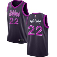 Nike Minnesota Timberwolves #22 Andrew Wiggins Purple NBA Swingman City Edition 2018/19 Jersey