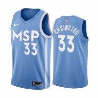 Nike Minnesota Timberwolves #33 Robert Covington Men's Unveil 2019-20 City Edition Swingman NBA Jersey Blue