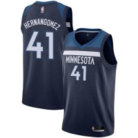 Nike Minnesota Timberwolves #41 Juan Hernangomez Navy Blue NBA Authentic Icon Edition Jersey