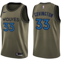 Nike Minnesota Timberwolves #33 Robert Covington Green NBA Swingman Salute to Service Jersey