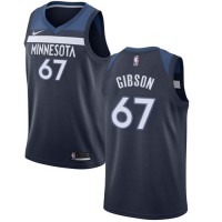 Nike Minnesota Timberwolves #67 Taj Gibson Navy Blue NBA Swingman Icon Edition Jersey