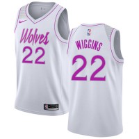 Nike Minnesota Timberwolves #22 Andrew Wiggins White NBA Swingman Earned Edition Jersey
