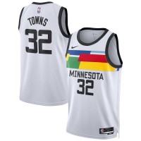 Minnesota Minnesota Timberwolves #32 Karl-Anthony Towns Nike White 2022-23 Swingman Jersey - City Edition