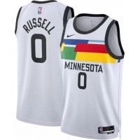 Minnesota Minnesota Timberwolves #0 D'Angelo Russell Nike White 2022-23 Swingman Jersey - City Edition