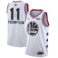 Golden State Warriors #11 Klay Thompson White NBA Jordan Swingman 2019 All-Star Game Jersey