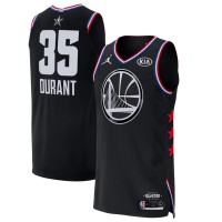 Golden State Warriors #35 Kevin Durant Black Jordan Brand 2019 NBA All-Star Game Finished Authentic Jersey