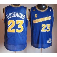 Golden State Warriors #23 Mitch Richmond Blue Throwback Stitched NBA Jersey