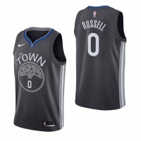 Nike Golden State Warriors #0 D'Angelo Russell Black 2019-20 Statement Edition Jersey