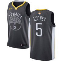 Nike Golden State Warriors #5 Kevon Looney Black The Finals Patch NBA Swingman Statement Edition Jersey