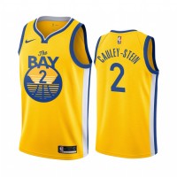 Nike Golden State Warriors #2 Willie Cauley-Stein 2019-20 Men's Yellow The Bay City Edition NBA Jersey