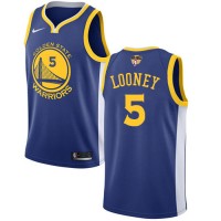 Nike Golden State Warriors #5 Kevon Looney Blue The Finals Patch NBA Swingman Icon Edition Jersey