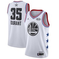 Golden State Warriors #35 Kevin Durant White NBA Jordan Swingman 2019 All-Star Game Jersey