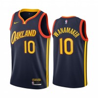 Nike Golden State Warriors #10 Brad Wanamaker Navy NBA Swingman 2020-21 City Edition Jersey