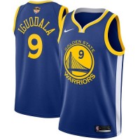 Nike Golden State Warriors #9 Andre Iguodala Blue The Finals Patch NBA Swingman Icon Edition Jersey
