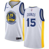 Nike Golden State Warriors #15 Damian Jones White NBA Swingman Association Edition Jersey